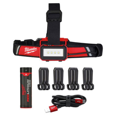 Click here to see Milwaukee 2115-21 Milwaukee 2115-21 Low-Profile Headlamp Kit - USB Rechargeable