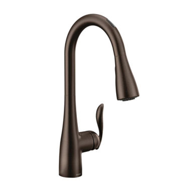 Click here to see Moen 7594EVORB Moen Arbor Smart Single Handle High Arc Pull-Down Kitchen Faucet, Oil-Rubbed Bronze - 7594EVORB