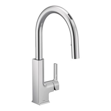 Click here to see Moen S72308EVC Moen STO Smart Single Handle Pull-Down High Arc Kitchen Faucet, Chrome - S72308EVC 