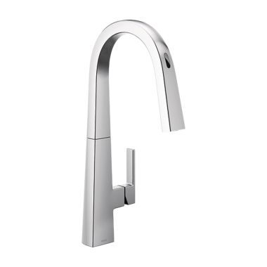 Click here to see Moen S75005EVC Moen Nio Smart Single-Handle Pull-Down High Arc Kitchen Faucet, Chrome - S75005EVC 
