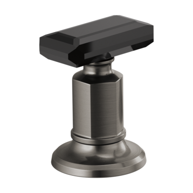 Click here to see Brizo HK5376-SLBC Brizo Invari Widespread Faucet Handle Kit with Black Crystal Knob, ADA, Brilliance Luxe Steel - HK5376-SLBC