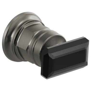 Click here to see Brizo HK5876-SLBC Brizo Invari Wall-Mount Handle Kit with Black Crystal Knob, ADA, Brilliance Luxe Steel - HK5876-SLBC