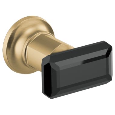 Click here to see Brizo HK70476-GLBC Brizo Invari Wall-Mount Tub Filler Handle Kit, Brilliance Luxe Gold with Black Crystal Knob - HK70476-GLBC