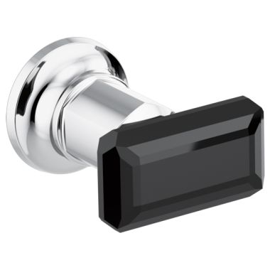 Click here to see Brizo HK70476-PCBC Brizo Invari Wall-Mount Tub Filler Handle Kit, Polished Chrome with Black Crystal Knob - HK70476-PCBC