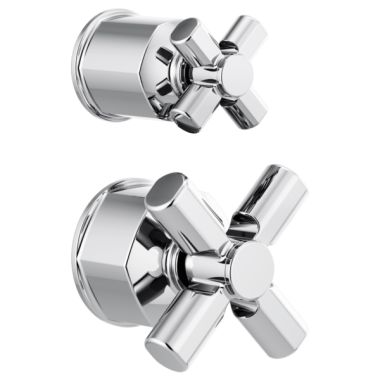 Click here to see Brizo HX75P76-PC Brizo Invari Pressure Balance Valve with Integrated Diverter Trim Cross Handle Kit, Polished Chrome - HX75P76-PC