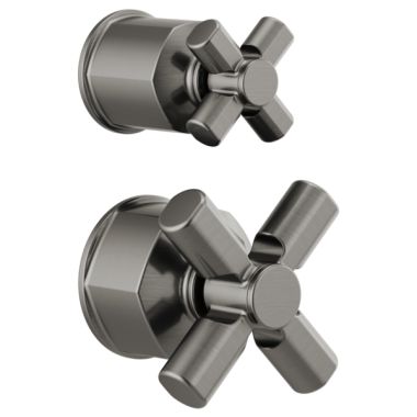 Click here to see Brizo HX75P76-SL Brizo Invari Pressure Balance Valve with Integrated Diverter Trim Cross Handle Kit, Brilliance Luxe Steel - HX75P76-SL