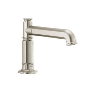 Click here to see Brizo T67376-NKLHP Brizo Invari Two-Handle Roman Tub Faucet Trim, 3-Hole, Deck-Mount, Less Handles, Brilliance Luxe Nickel - T67376-NKLHP