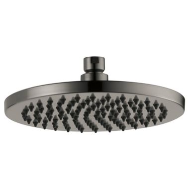 Click here to see Brizo 81375-SL Brizo Essential 8in Single-Function Raincan Shower Head, Linear, Round, 1.75 GPM, WaterSense, Overhead-Mount, Luxe Steel - 81375-SL