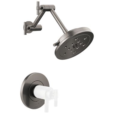 Click here to see Brizo T60235-SLLHP Brizo Litze TempAssure Thermostatic Shower Faucet with Multi-Function Showerhead, Less Handles, 1.75 GPM, Brilliance Luxe Steel - T60235-SLLHP