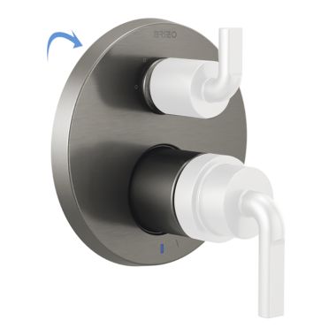Click here to see Brizo T75P535-SLLHP Brizo Litze Pressure Balance Valve Trim w/ 3-Function Diverter Trim, Less Handles, Luxe Steel - T75P535-SLLHP