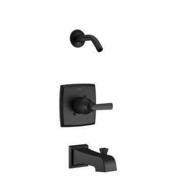 Click here to see Delta T14464-BLLHD Delta Ashlyn Monitor 14 Series Pressure-Balanced Single-Handle Tub/Shower Faucet, Lever Handle, Less Showerhead, Matte Black - T14464-BLLHD