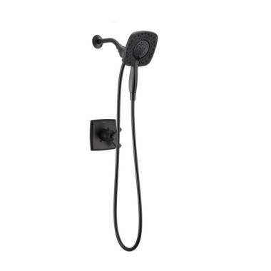 Click here to see Delta T17264-BL-I Delta Ashlyn Monitor 17 Series Two-In-One In2ition Shower Faucet with Volume Control, Two Handles, 1.75 GPM, Lever Handles, Matte Black - T17264-BL-I