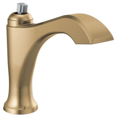 Click here to see Delta 556-CZLPU-LHP-DST Delta Dorval Champagne Bronze Lavatory Faucet with Escutcheon, Less Pop-Up, 1.2 GPM, Less Handle, DIAMOND Seal - 556-CZLPU-LHP-DST