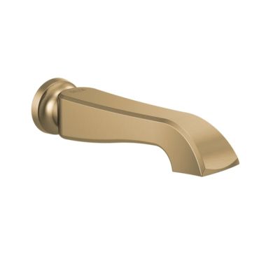 Click here to see Delta RP100197CZ Delta RP100197CZ Dorval Wall-Mount Non-Diverter Tub Spout, Champagne Bronze