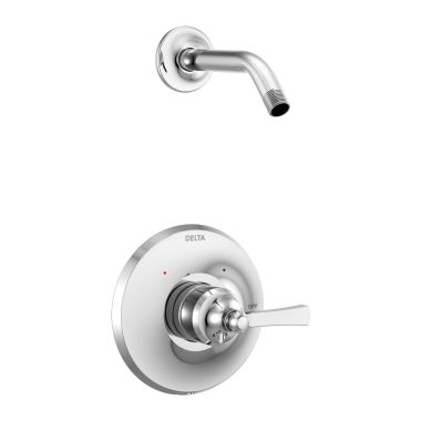 Click here to see Delta T14256-LHD Delta Dorval Monitor 14 Series Pressure-Balanced Single-Handle Shower Faucet, Lever Handle, ADA, Less Showerhead, Chrome - T14256-LHD