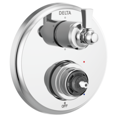 Click here to see Delta T24956-LHP Delta Dorval Monitor 14 Series Valve Trim w/ 6-Function Diverter, Less Handle, Polished Chrome - T24956-LHP