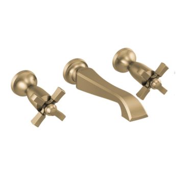 Click here to see Delta T3557LF-CZWL Delta Dorval Wall-Mount Champagne Bronze Lavatory Faucet Trim for 8