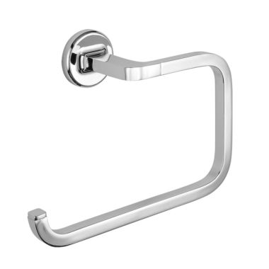 Click here to see Delta IAO35046 Delta Kendari Wall Mounted Towel Ring with Mounting Hardawre, Zinc Constructed, Chrome - IAO35046