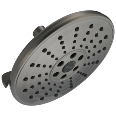 Click here to see Delta 52688-KS Delta H2OKinetic 3-Setting Raincan Shower Head, 1.75 GPM, Black Stainless - 52688-KS