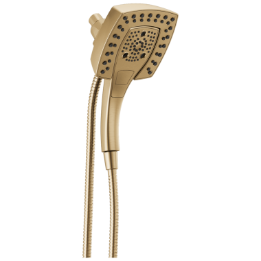 Click here to see Delta 58474-CZ25 Delta Universal Showering 2.5 GPM In2ition 5-Setting Two-In-One Shower with H2Okinetic Technology, MagnaTite Docking, Champagne Bronze - 58474-CZ25