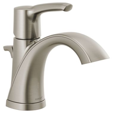 Click here to see Peerless P1535LF-BN Peerless Parkwood Single-Hole Bathroom Faucet with 50/50 Pop-Up Drain, Single-Handle, 1.0 GPM, Lever Handle, ADA, WaterSense, Brushed Nickel - P1535LF-BN