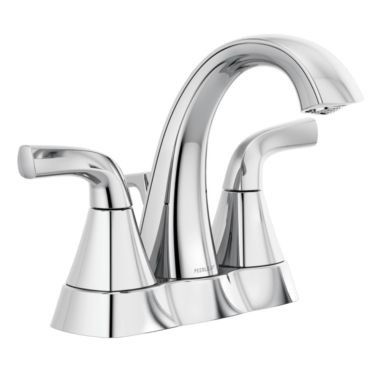 Click here to see Peerless P2635LF Peerless Parkwood Centerset High-Arc Bathroom Faucet with 50/50 Pop-Up Drain, Two-Handle, 1.0 GPM, Lever Handle, ADA, WaterSense, Chrome - P2635LF