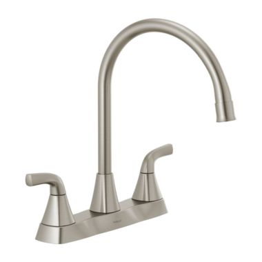 Click here to see Peerless P2935LF-SS Peerless Parkwood Stainless Two-Handle Deck Mount Kitchen Faucet, 1.5 GPM, ADA, Low-Lead Certified - P2935LF-SS