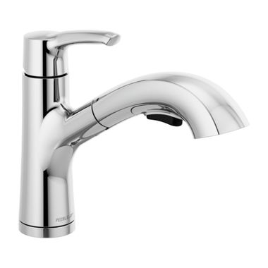 Click here to see Peerless P6935LF Peerless Parkwood Chrome Single Handle Two-Function Pulldown Kitchen Faucet - P6935LF