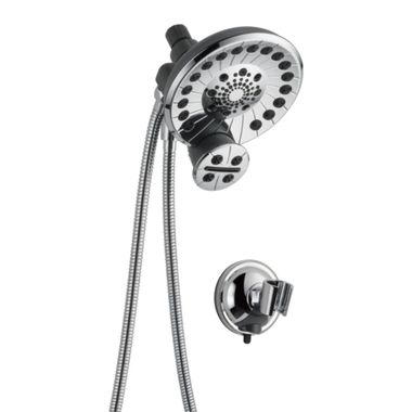 Click here to see Peerless 76465D Peerless SideKick 3-Setting Two-In-One Combo Shower with 84in Metal Hose, Touch-Clean Nozzles, 2.5 GPM, Chrome - 76465D