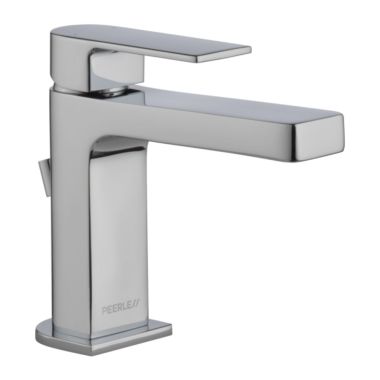 Click here to see Peerless P1519LF-0.5 Peerless Xander Single-Hole Bathroom Faucet with 50/50 Pop-Up Drain, Single-Handle, 0.5 GPM, Lever Handle, ADA, WaterSense, Chrome - P1519LF-0.5