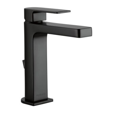 Click here to see Peerless P1519LF-BL-HA Peerless Xander Single-Hole High-Arc Bathroom Faucet with 50/50 Pop-Up Drain, Single-Handle, 1.0 GPM, Lever Handle, ADA, WaterSense, Matte Black - P1519LF-BL-HA