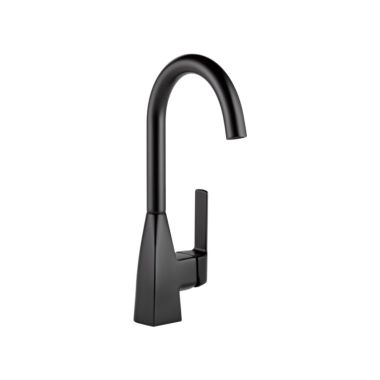 Click here to see Peerless P1819LF-BL Peerless Xander Matte Black Single-Handle Bar Faucet with Swivel Spout, ADA Lever Handle, 1.5 GPM - P1819LF-BL