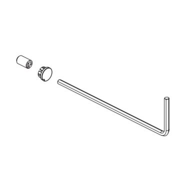 Click here to see Brizo RP101236GL Brizo Invari Set Screw, Button, and Wrench for Single- Handle Floor Mount Tub Filler, Brilliance Luxe Gold - RP101236PN
