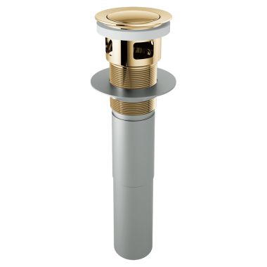Click here to see DELTA FAUCETS COMPANY RP81628PG Brizo Push Button Pop-Up with Overflow, Brilliance Polished Gold - RP81628PG
