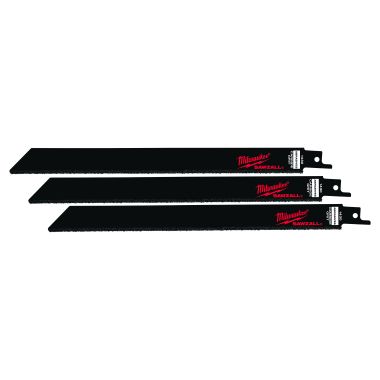Click here to see Milwaukee 48-00-1430 Sawzall 48-00-1430 Bi-Metal Reciprocating Saw Blade, 9 in L x 3/4 in W x 0.039 in T