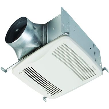 Click here to see Broan QTXE110150DCSH Broan-NuTone QTDC Humidity Sensing Ventilation Fan Housing Pack, 110/130/150 CFM - QTXE110150DCSH
