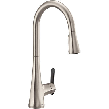 Click here to see Moen S7235SRS Moen Sinema Single Handle High Arc Pull-Down Kitchen Faucet, Stainless - S7235SRS