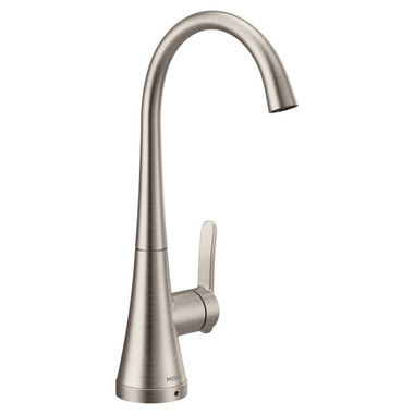Click here to see Moen S5535SRS Moen Sinema One-Handle High Arc Beverage Faucet, Spot Resist Stainless - S5535SRS