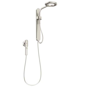 Click here to see Moen N207C0SRN Moen Nebia 7.9in Rainshower and Handheld Shower Combination with Wall Bracket, Two-Spray Function, 1.75 GPM, Atomized Spray, Brushed Nickel - N207C0SRN
