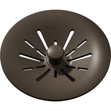 Click here to see Elkay LKPDQSCN Elkay Quartz Perfect Drain Chestnut 3-1/2in Removable Polymer Basket Strainer and Rubber Stopper - LKPDQSCN