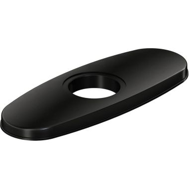 Click here to see Elkay LK135BK Elkay LK135BK 3-Hole Bar Faucet Deck Plate, Black Stainless