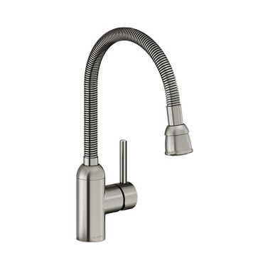 Click here to see Elkay LK2500LS Elkay LK2500LS Pursuit Laundry/Utility Faucet w/ Flexible Spout Forward Only, Lever Handle, Lustrous Steel
