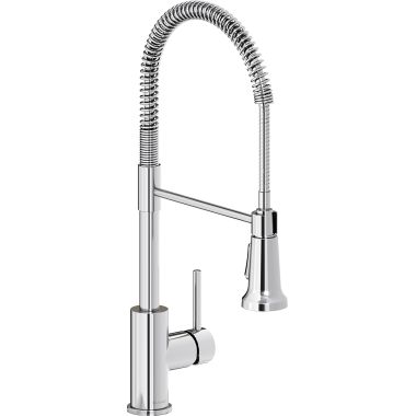 Click here to see Elkay LKAV2061CR Elkay Avado Single Handle Kitchen Faucet w/ Semi-Professional Spout, Chrome - LKAV2061CR