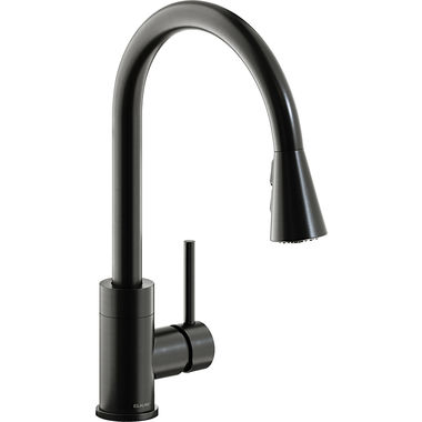 Click here to see Elkay LKAV3031BK Elkay Avado Single Handle Pull-Down Kitchen Faucet, Forward Only Lever, Black Stainless - LKAV3031BK