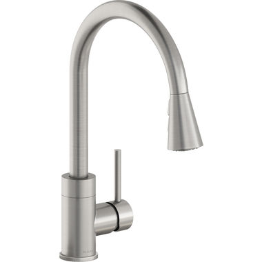 Click here to see Elkay LKAV3031LS Elkay Avado Single Handle Pull-Down Kitchen Faucet, Forward Only Lever, Lustrous Steel - LKAV3031LS