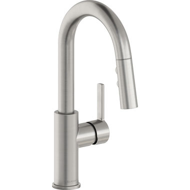 Click here to see Elkay LKAV3032LS Elkay Avado Single Handle Pull-Down Bar/Prep Faucet, Lustrous Steel - LKAV3032LS
