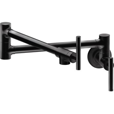 Click here to see Elkay LKAV4091MB Elkay Avado Wall-Mount Pot Filler Faucet, Lever Handles, Matte Black - LKAV4091MB