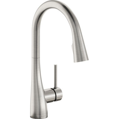 Click here to see Elkay LKGT4083LS Elkay Gourmet Single Handle Pull-Down Kitchen Faucet, Lustrous Steel - LKGT4083LS