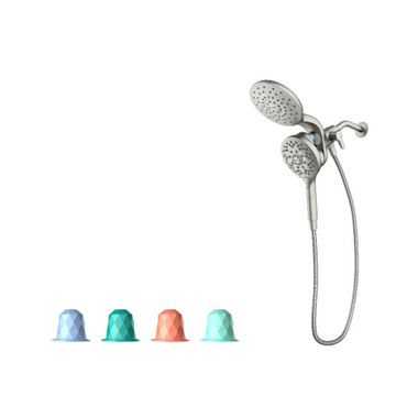 Click here to see Moen IN208C2SRN Moen Aromatherapy Combination Rainshower and Handshower with INLY Shower Capsules, 6-Spray Function, Magnetix Docking System, Spot Resist, 1.75 GPM, Brushed Nickel - IN208C2SRN