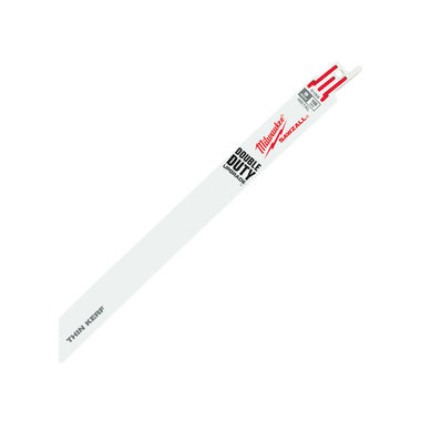 Click here to see Milwaukee 48-00-5188 Sawzall 48-00-5188 Bi-Metal Reciprocating Saw Blade, 9 in L x 3/4 in W x 0.035 in T, 18 TPI